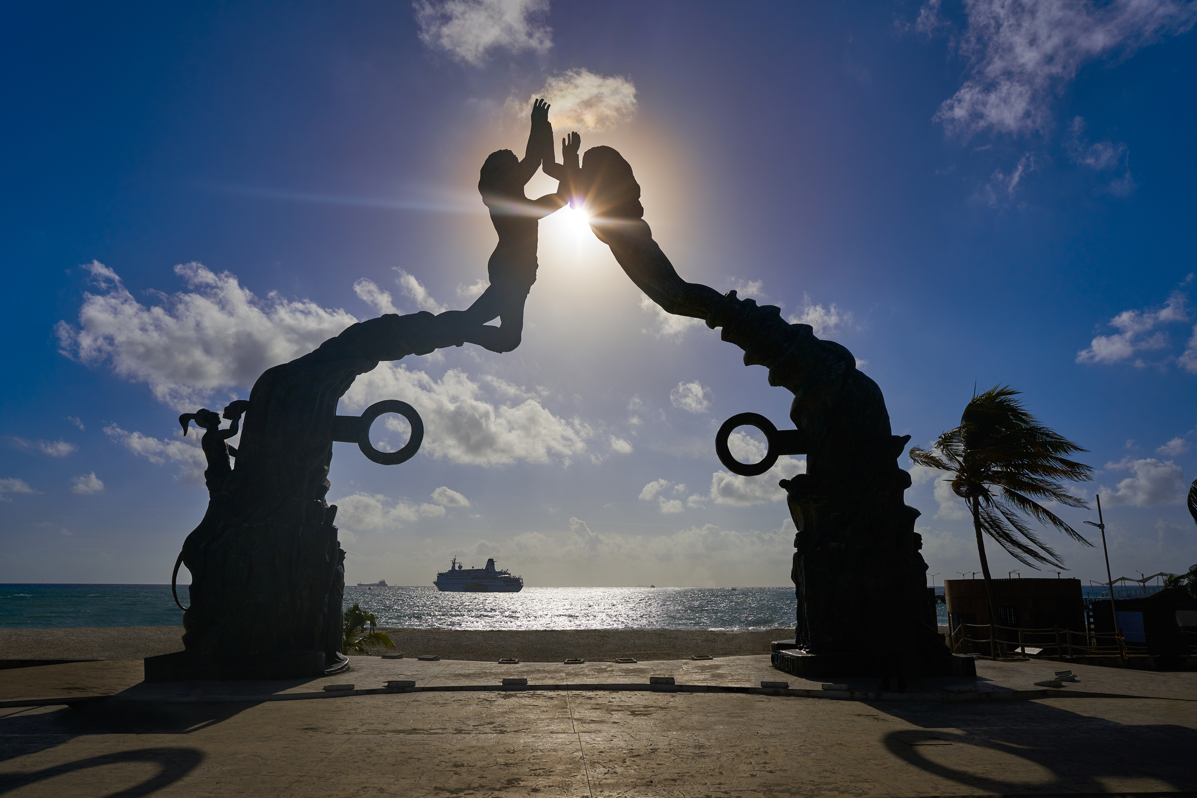 Playa Del Carmen Portal Maya Sculpture